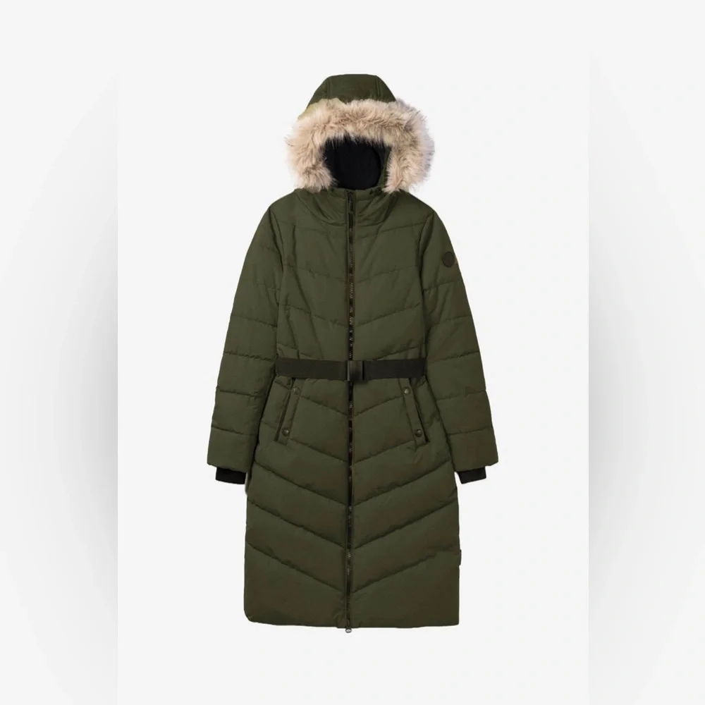 NOIZE Capri Long Length Parka Forest, Size Large, $298